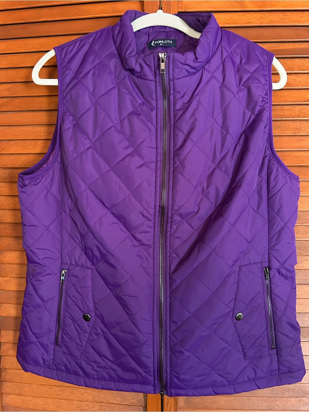 Funloth Women's Purple Quilted Vest